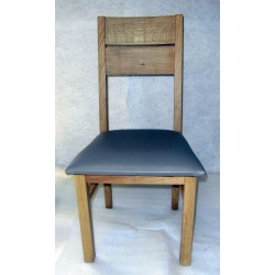 Chaise moderne 2 barres simili en chêne
