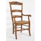 Fauteuil Louis-Philippe haut dossier sanglier sculpté
