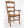 Fauteuil Louis-Philippe haut dossier bécasses sculptées