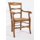 Fauteuil homme en chêne, merisier ou noyer