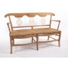 Banquette Directoire en noyer