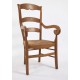 Fauteuil Cassel en chêne, merisierou noyer