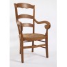 Fauteuil Cassel en chêne, merisierou noyer