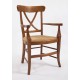 Fauteuil Directoire à croisillons