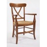 Fauteuil Directoire à croisillons