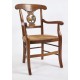Fauteuil Directoire palmette sculptée