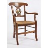 Fauteuil Directoire palmette sculptée