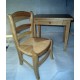 Bureau et chaise enfant en chène