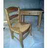 Bureau et chaise enfant en chène