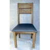Chaise moderne 2 barres simili en chêne