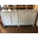 Buffet 4 portes chêne peint