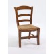 Chaise enfant Louis-Philippe pro en merisier ou noyer