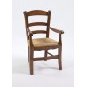 Fauteuil enfant Louis Philippe pro en merisier ou noyer