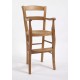 Fauteuil haut de table Louis-Philippe en hêtre