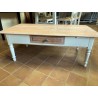 table de salon chêne peint