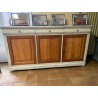 Buffet 3 portes merisier peint