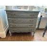 Commode en chêne peinte