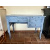 Petit bureau en chêne peint