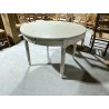 Table ronde en merisier relookées 