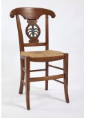 Chaise de salle Directoire palmette sculptée "chardon"