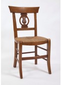 Chaise de salle Directoire palmette sculptée "lyre"