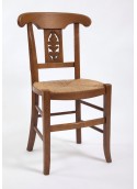 Chaise de salle Directoire palmette sculptée "gland de chêne"