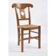 Chaise de salle Directoire palmette losange en chêne, merisier ou noyer 