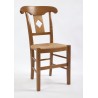 Chaise de salle Directoire palmette losange en chêne, merisier ou noyer 