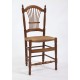 Chaise provençale gerbe en chêne, merisier ou noyer