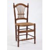 Chaise provençale gerbe en chêne, merisier ou noyer