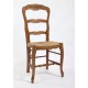 Chaise Régence siège fixe en chêne