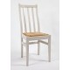 Chaise 3 barres verticales paillée en chêne