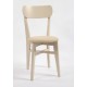 Chaise Margareth capitonnée en hêtre